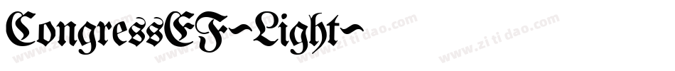 CongressEF-Light字体转换