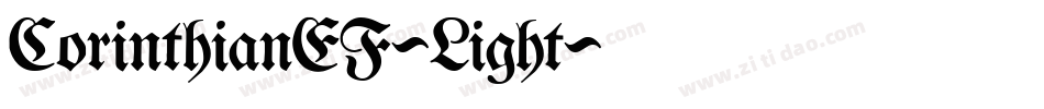 CorinthianEF-Light字体转换