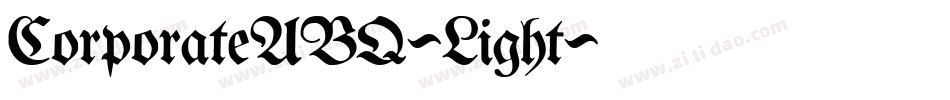 CorporateABQ-Light字体转换