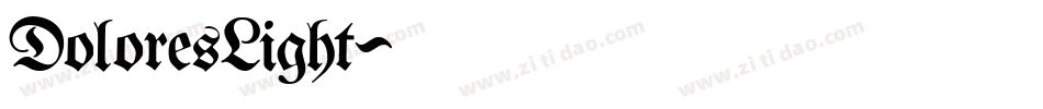 DoloresLight字体转换