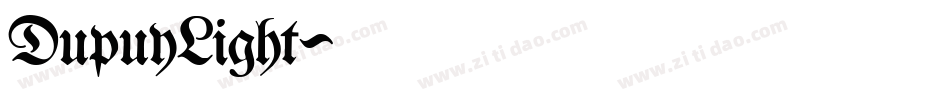 DupuyLight字体转换