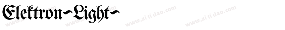 Elektron-Light字体转换