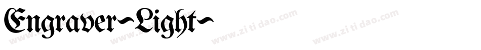 Engraver-Light字体转换