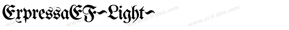 ExpressaEF-Light字体转换