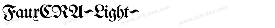 FauxCRA-Light字体转换