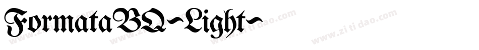 FormataBQ-Light字体转换
