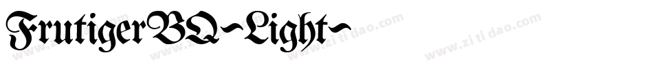 FrutigerBQ-Light字体转换