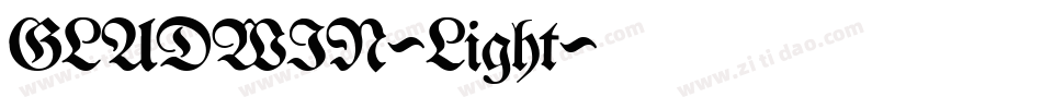 GLADWIN-Light字体转换