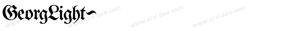 GeorgLight字体转换