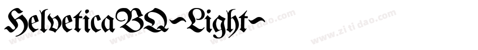HelveticaBQ-Light字体转换