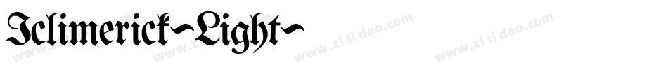 Iclimerick-Light字体转换