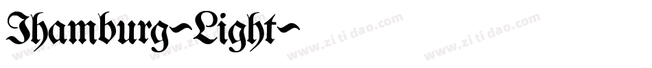 Ihamburg-Light字体转换
