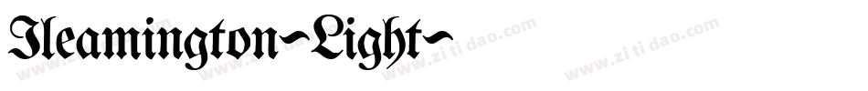 Ileamington-Light字体转换