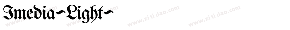 Imedia-Light字体转换
