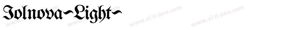 Iolnova-Light字体转换
