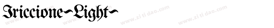 Iriccione-Light字体转换