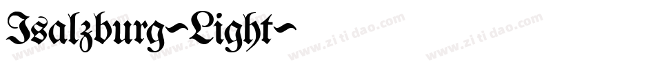 Isalzburg-Light字体转换