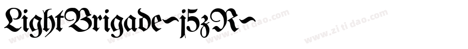 LightBrigade-j5zR字体转换