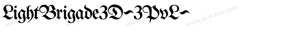 LightBrigade3D-3PvL字体转换