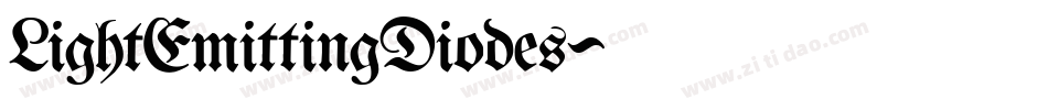 LightEmittingDiodes字体转换