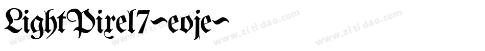 LightPixel7-eoje字体转换