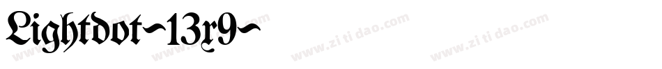 Lightdot-13x9字体转换
