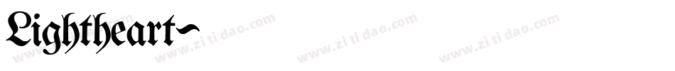 Lightheart字体转换