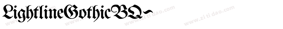 LightlineGothicBQ字体转换