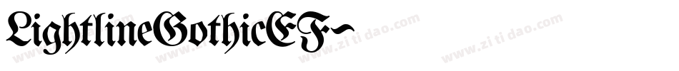 LightlineGothicEF字体转换 LightlineGothicEF字体转换