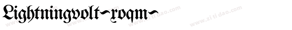 Lightningvolt-xoqm字体转换