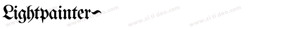 Lightpainter字体转换
