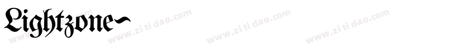 Lightzone字体转换