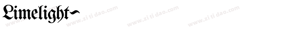 Limelight字体转换