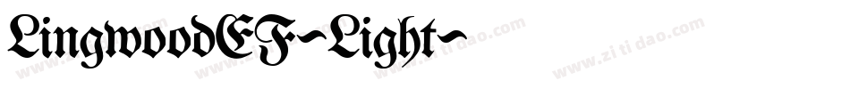 LingwoodEF-Light字体转换