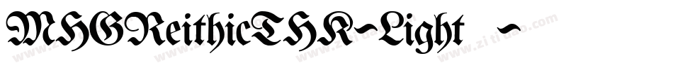 MHGReithicTHK-Light转换器字体转换