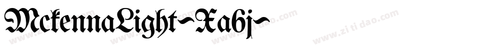 MckennaLight-Xa6j字体转换