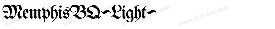 MemphisBQ-Light字体转换