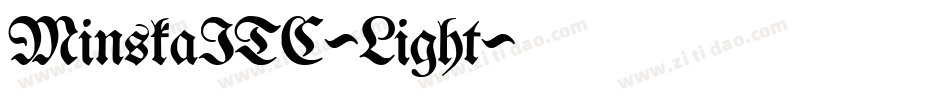 MinskaITC-Light字体转换