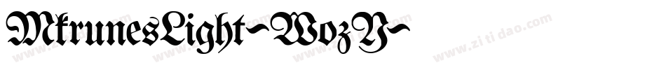 MkrunesLight-WozY字体转换 MkrunesLight-WozY字体转换