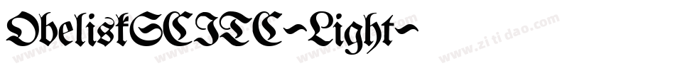 ObeliskSCITC-Light字体转换