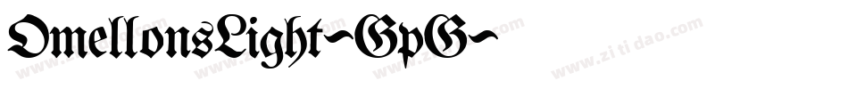 OmellonsLight-GpG字体转换 OmellonsLight-GpG字体转换