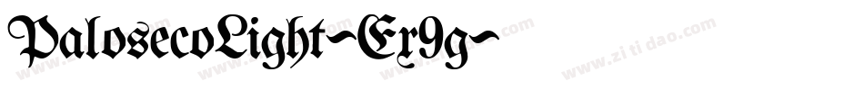 PalosecoLight-Ex9g字体转换 PalosecoLight-Ex9g字体转换