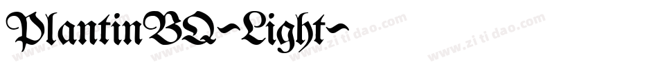 PlantinBQ-Light字体转换