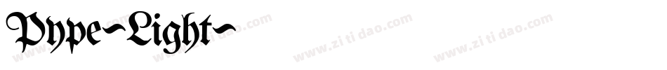 Pype-Light字体转换