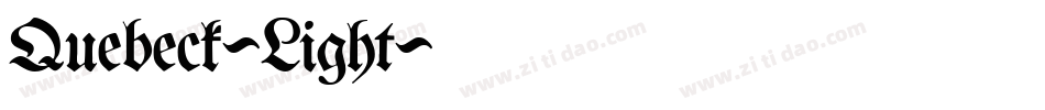 Quebeck-Light字体转换 Quebeck-Light字体转换