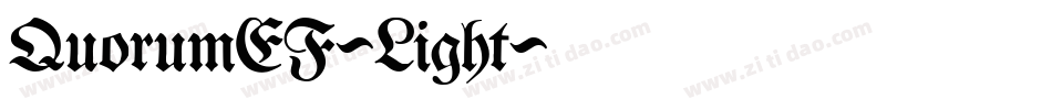 QuorumEF-Light字体转换