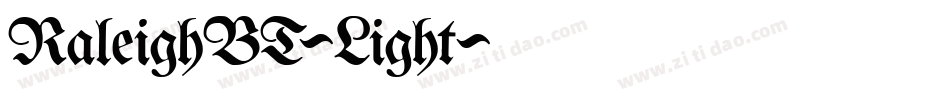 RaleighBT-Light字体转换