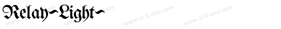 Relay-Light字体转换