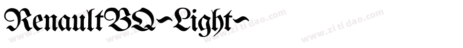 RenaultBQ-Light字体转换