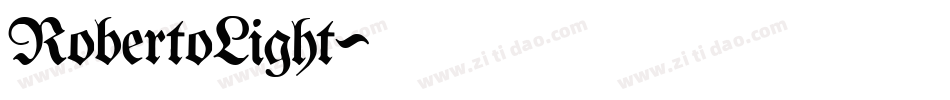 RobertoLight字体转换